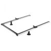 2 aluminium extensible roller CRUZ supports + 60 cm inox roller
